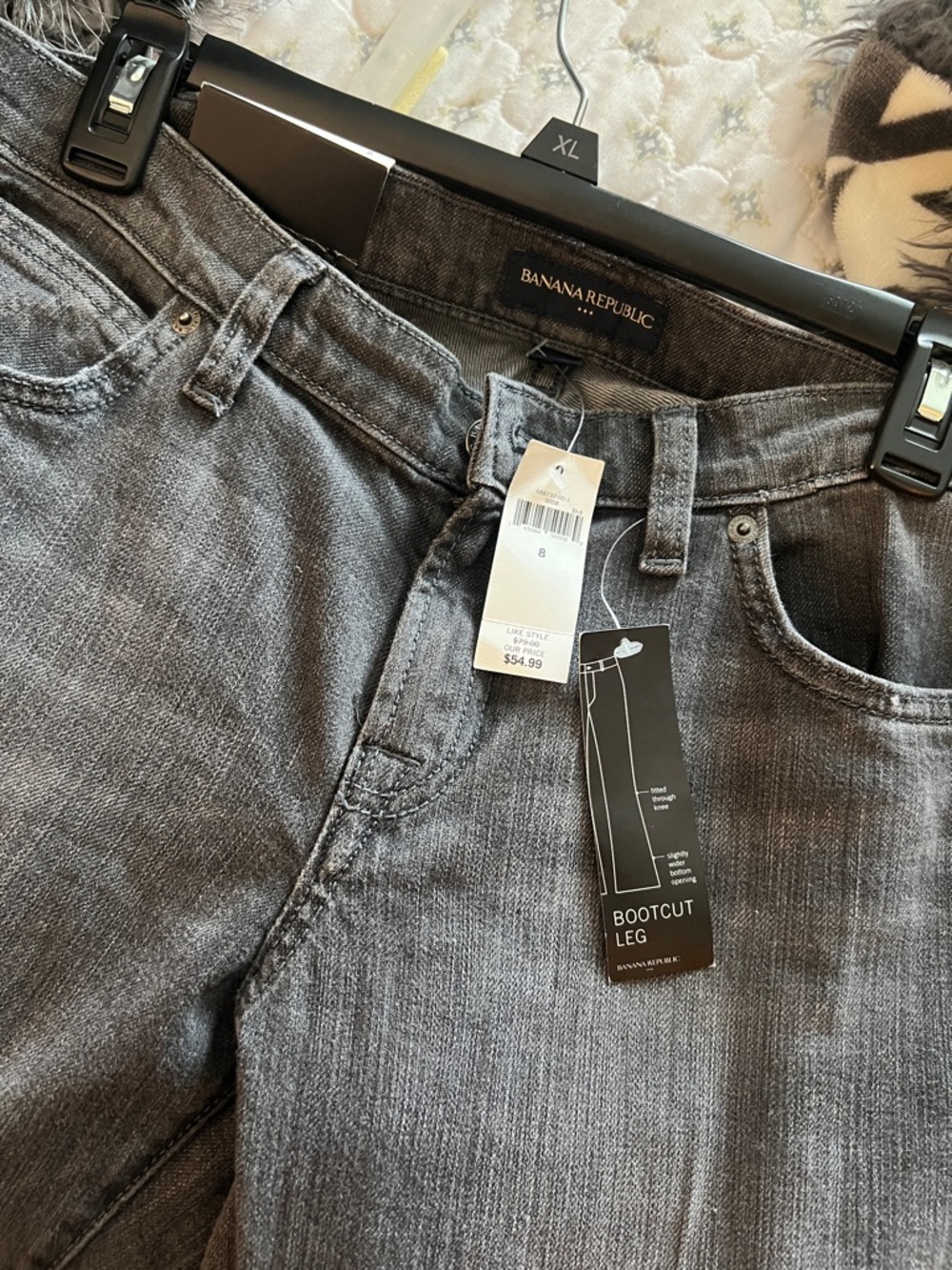 Banana Republic ladies Bootcut Jeans - Charcoal Gray